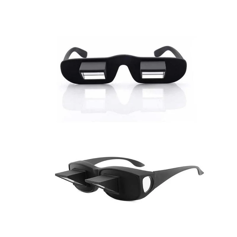 Comfort Lazy Reader Glasses for Reading & Watching Tv in Bed , Prism Glasses