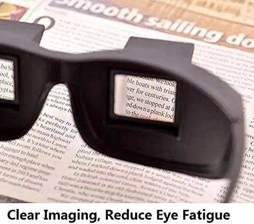 Lazy Prism Glasses Horizontal Spectacles Lie Down for Reading/Watching TV 2