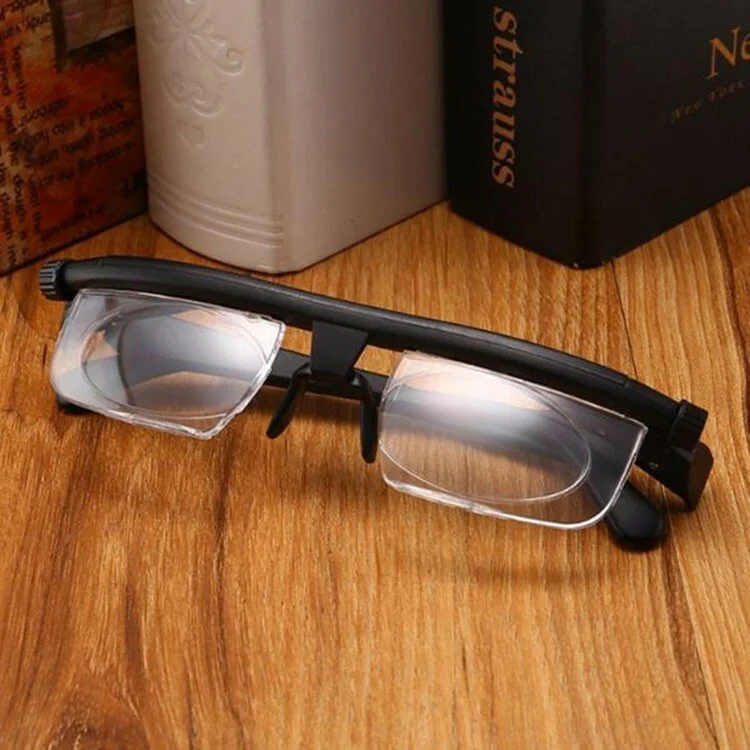 Unisex Adjustable Presbyopic Myopia Glasses Variable Focus For Reading Watching